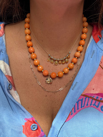 Aperol Necklace