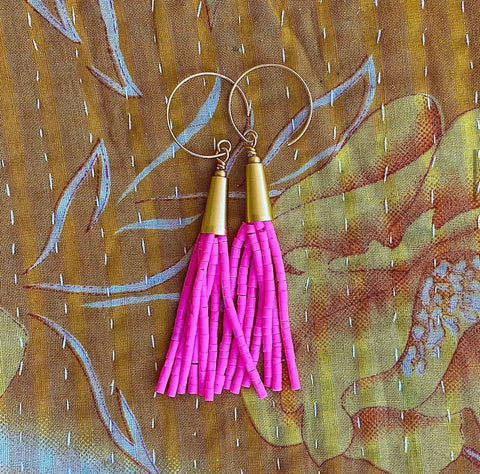 Jellyfish Earrings - Hot Pink