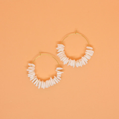 Mahli Earrings - White