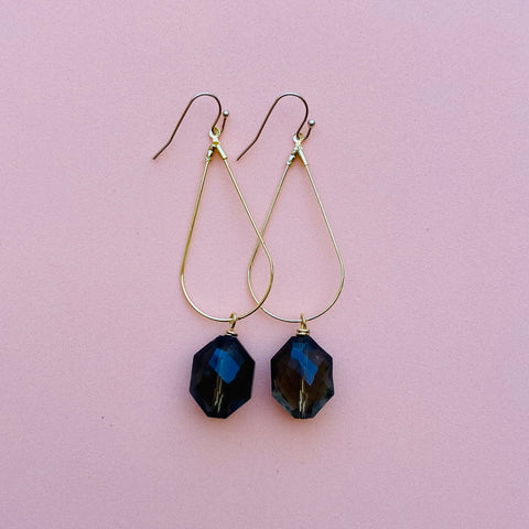 Vanna Earrings - Smokey Grey