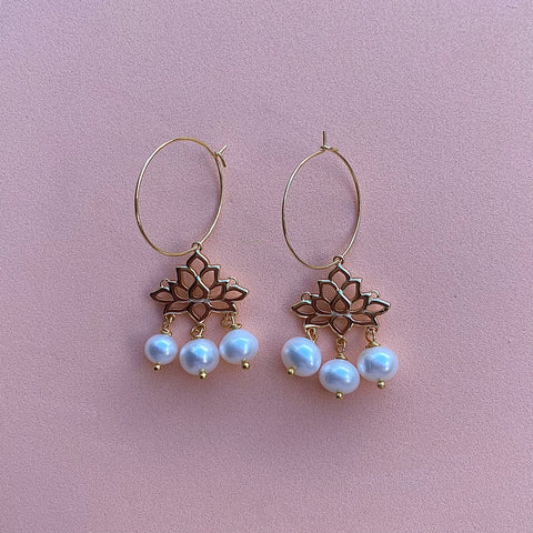 Lotus Earrings